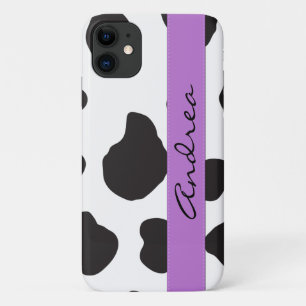 Funda Para iPhone 11 Impresión de vaca, Cuadros De Vaca, Blanco Y Negro