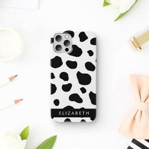 Funda Para iPhone 12 Pro Impresión de vaca, Cuadros De Vaca, Blanco Y Negro