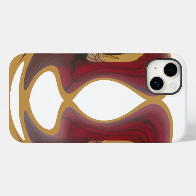 Funda De Case-Mate Para iPhone Impresión del arte tribal de masái (Reverso (Horizontal))