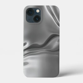 Funda Para iPhone 13 Mini Impresión Digital de Plata Líquida