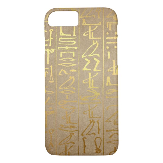 Funda De Case-Mate Para iPhone Impresión egipcia del papel de los Hieroglyphics (Reverso)