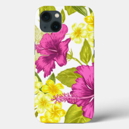 Funda Para iPhone 13 Impresión floral negrita
