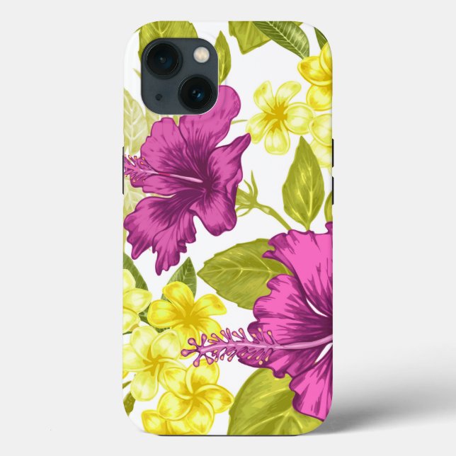Funda De Case-Mate Para iPhone Impresión floral negrita (Reverso )