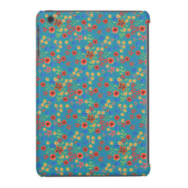 title_seo2 Impresión floral retro en estuche para iPad Funda-