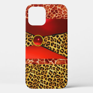 TITLE_SEO2 IMPRESIÓN GIRAFFE LEOPARD PIEL ROJO RUBY GEMSTONE