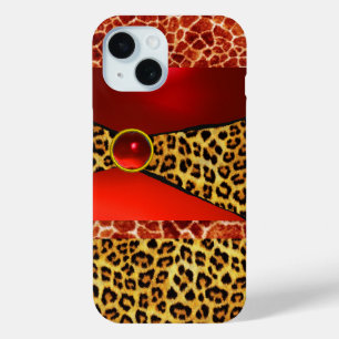 TITLE_SEO2 IMPRESIÓN GIRAFFE LEOPARD PIEL ROJO RUBY GEMSTONE