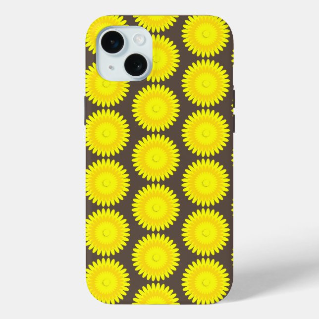 Funda De Case-Mate Para iPhone impresión gris y amarilla, estuche para iPhone Fun (Reverso )