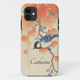 Funda Para iPhone 11 Impresión japonesa de color de agua vintage con pá