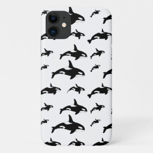 Funda Para iPhone 11 Impresión marina de ballena asesina de orca blanca