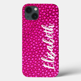 Funda Para iPhone 13 Impresión rosa caliente