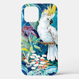 Funda Para iPhone 12 Pro Impresión tropical del cocotero Hummingbird