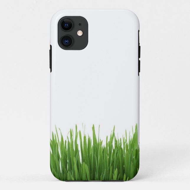Funda De Case-Mate Para iPhone Impresión verde clara soleada de la fotografía de (Reverso)