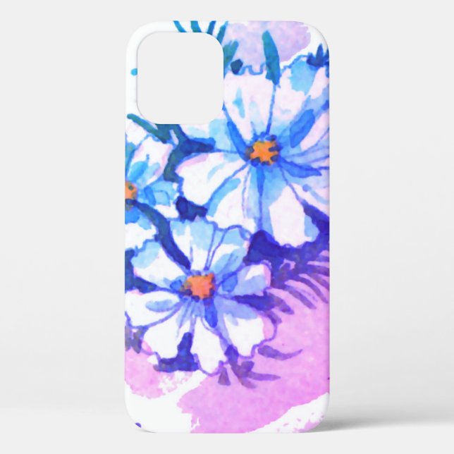 Funda De Case-Mate Para iPhone Impresionante acuarela floral (Reverso )