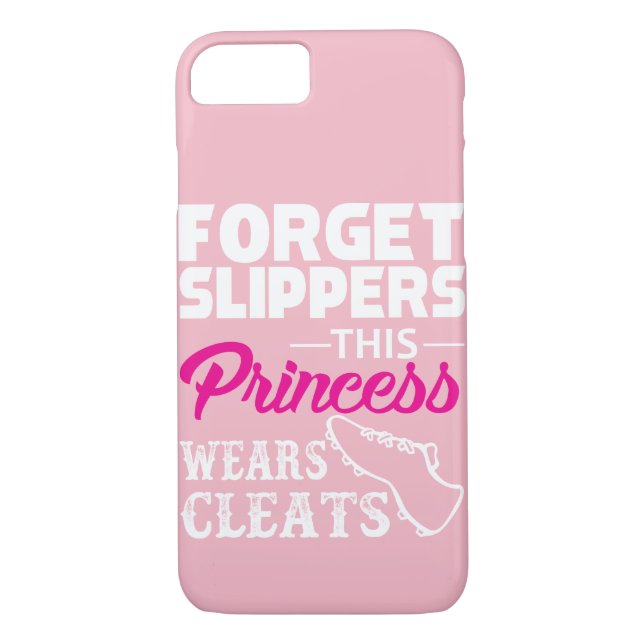 Funda De Case-Mate Para iPhone Impresionante esta princesa Wears Cleats Design (Reverso)