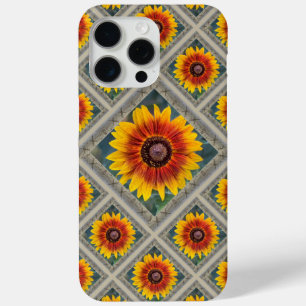 Funda Para iPhone 15 Pro Max Impresionante estuche para iPhone con los girasole