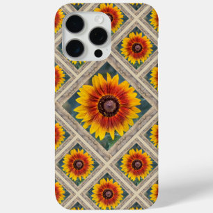 Funda Para iPhone 15 Pro Max Impresionante estuche para iPhone con los girasole