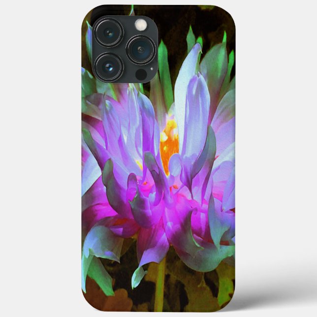 Funda De Case-Mate Para iPhone Impresionante Magenta y Cactus Verde Lime Dahlia (Reverso )