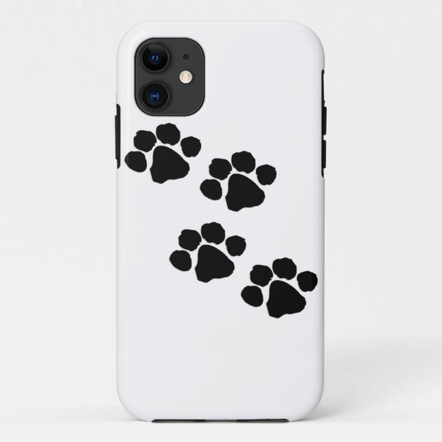 Funda De Case-Mate Para iPhone Impresiones animales de la pata (Reverso)