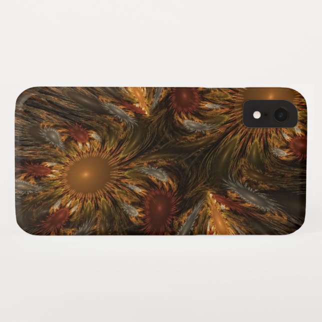 Funda De Case-Mate Para iPhone Impresiones de girasol (Reverso (horizontal))