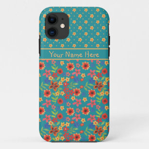 11 Impresiones florales retro en Funda para iPhone 5 