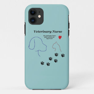 Funda Para iPhone 11 Impresiones veterinarias de la Enfermera-Pata en