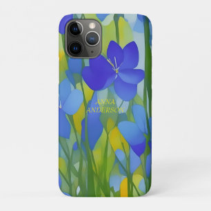 Funda Para iPhone 11 Pro Impresionista PERSONALIZADO Texas Bluebonnets