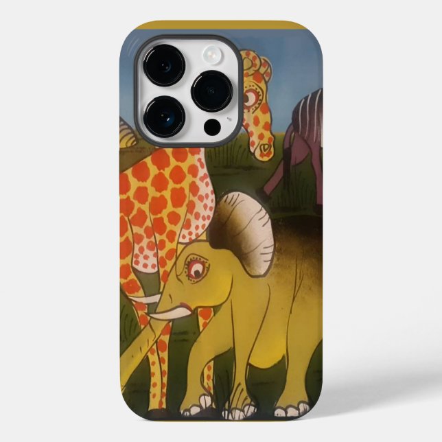 Funda De Case-Mate Para iPhone Imprimir arte de trío africano (Reverso )