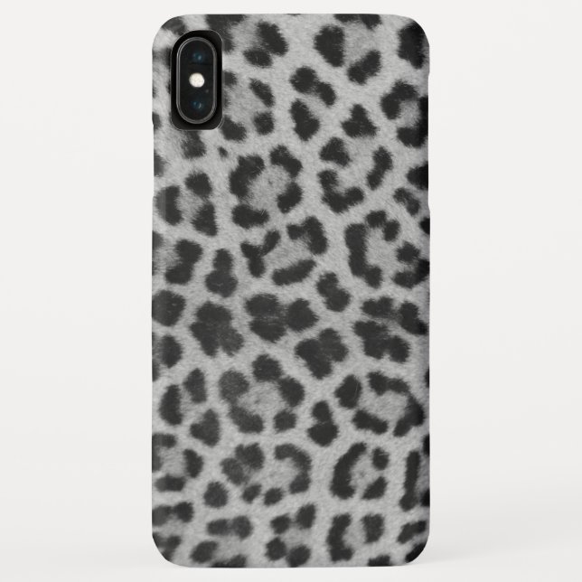 Funda De Case-Mate Para iPhone Imprimir Leopardo En Blanco Y Negro (Reverso)