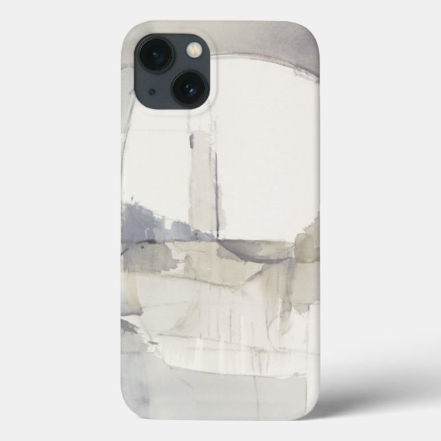 Funda De Case-Mate Para iPhone Improvisación I Gris Abstract Print (Reverso)