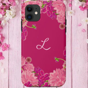 Funda Para iPhone 15 Incepción floral magenta