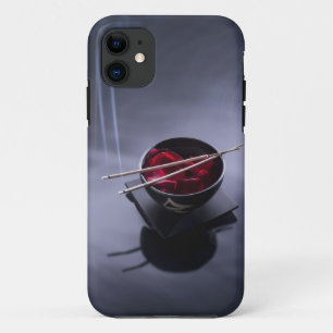 Funda Para iPhone 11 Incienso ardiente encima del cuenco de pétalos