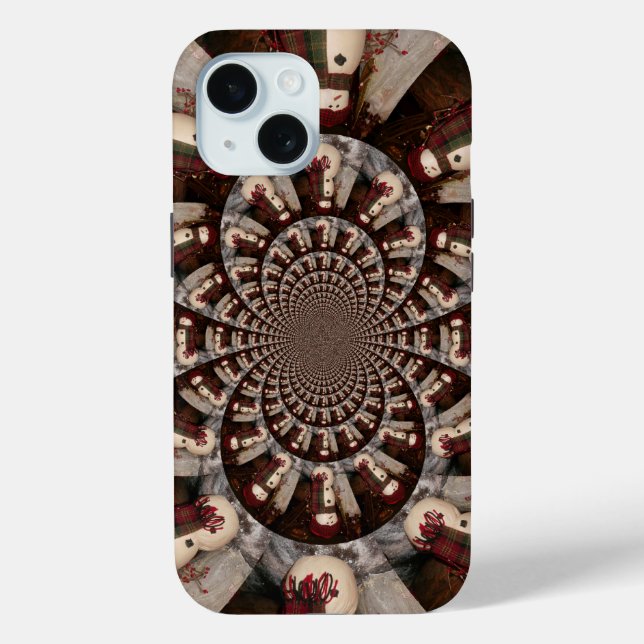 Funda De Case-Mate Para iPhone Increíble caleidoscopio de muñeco de nieve | Intri (Reverso )