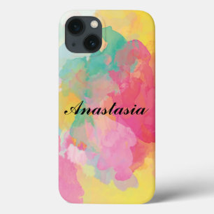 Funda Para iPhone 13 Increíble colorido con tu nombre