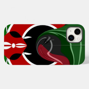Funda Para iPhone 14 Plus De Case-Mate Increíble diseño gráfico con la bandera de Kenia