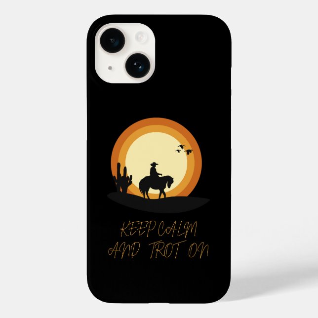 Funda De Case-Mate Para iPhone Increíble estuche de teléfono a caballo (Reverso )