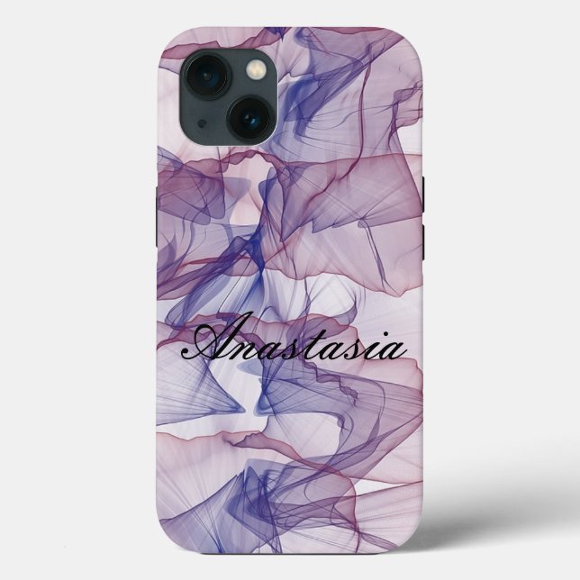 Funda De Case-Mate Para iPhone Increíble, Guay, morado con tu nombre (Reverso )