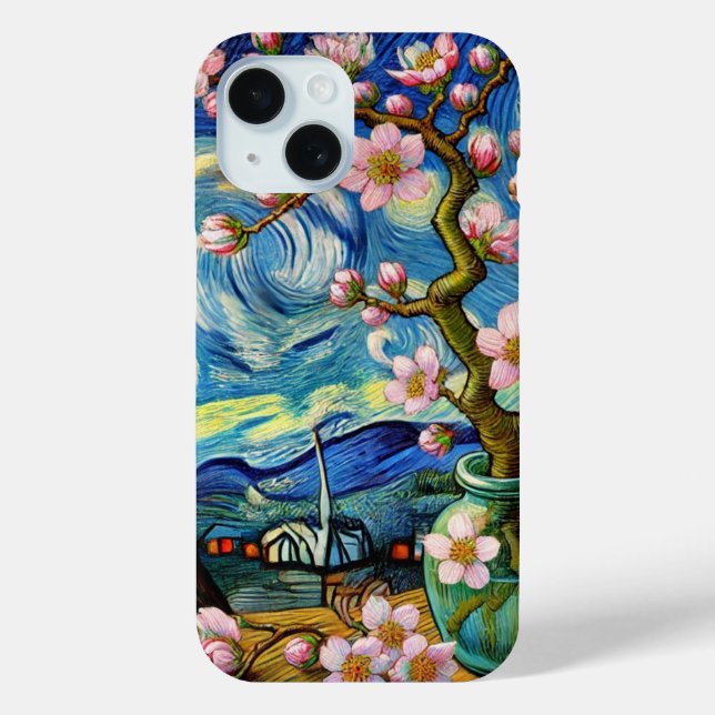 Funda De Case-Mate Para iPhone Increíble Vincent van Gogh Almond Blossom (Reverso )