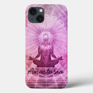 Funda Para iPhone 13 Increíble yoga morado