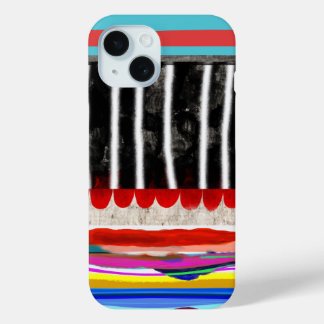 Funda Para iPhone 15 Increíbles rayas RUPYDETEQUILA arte moderno