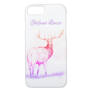 Funda Para iPhone 8/7 Indecisión (dibujo de alce/arco iris)