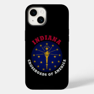 FUNDA PARA iPhone 14 DE Case-Mate INDIANA CRUZA LA BANDERA ESTATAL