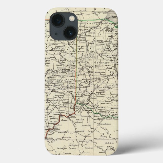 Funda De Case-Mate Para iPhone Indiana y Ohio (Reverso)