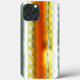Funda Para iPhone 13 Pro Max Indignantes rayas abstractas en naranja y gris