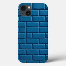 Funda Para iPhone 13 Indigo Brick Design iPhone Case Strong Look