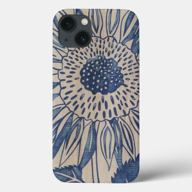 Funda De Case-Mate Para iPhone Indigo Sunflower (Reverso)