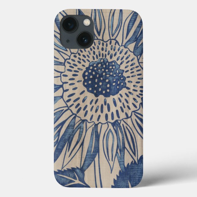 Funda De Case-Mate Para iPhone Indigo Sunflower (Reverso)