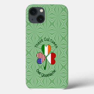 Funda Para iPhone 13 Indonesia Irlanda EE. UU. Trébol Bandera Personali