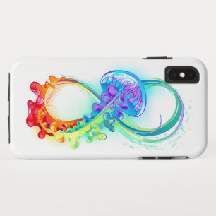Funda Para iPhone XS Max Infinidad con las medusas del arcoiris
