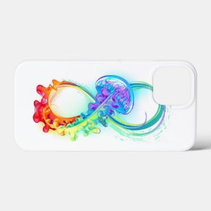 Funda Para iPhone 13 Mini Infinidad con las medusas del arcoiris