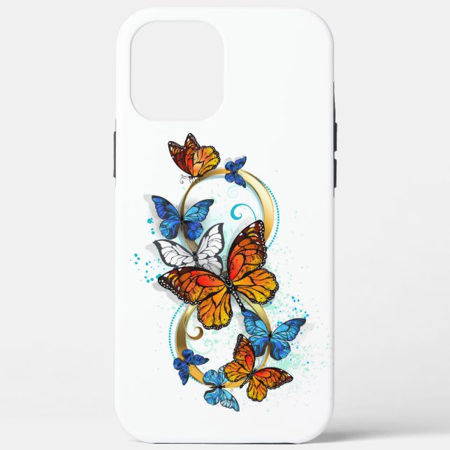 Funda De Case-Mate Para iPhone Infinidad de Mariposas Monarca (Reverso )